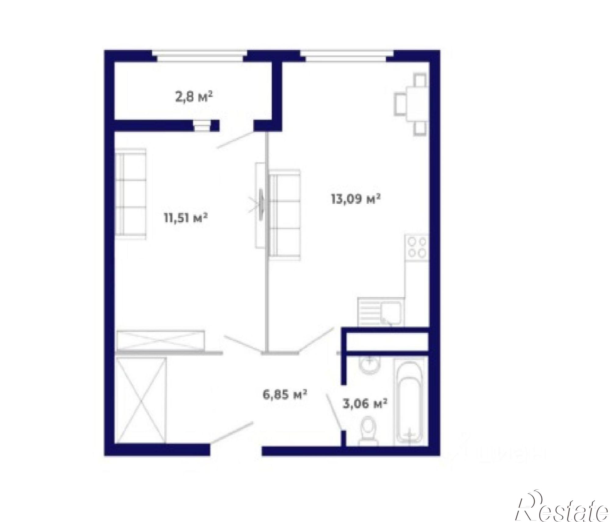 Купить квартиру за 5 803 000 рублей