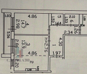 3-комн, 78кв м, этаж 7/18 улица Семёна Лагоды, 4/2