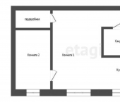 1-комн, 43кв м, этаж 1/4 ул Байкальская, 133