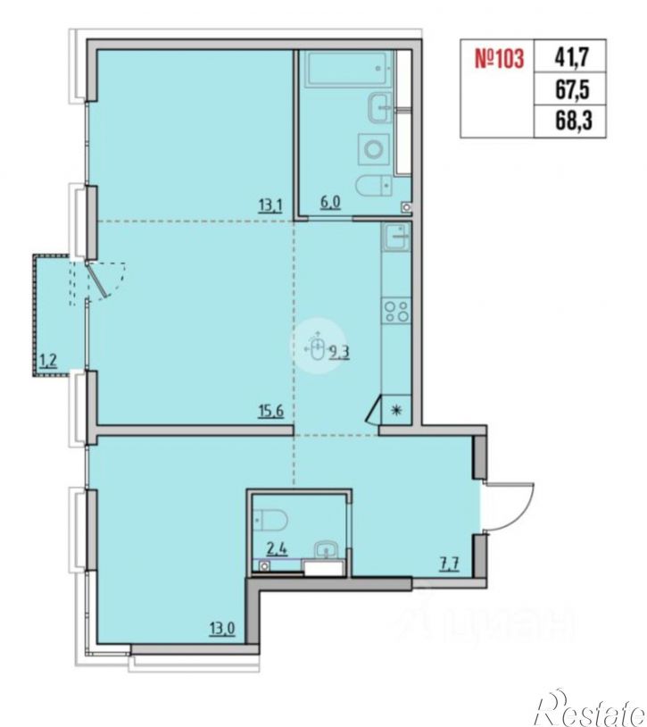 3-комн квартира