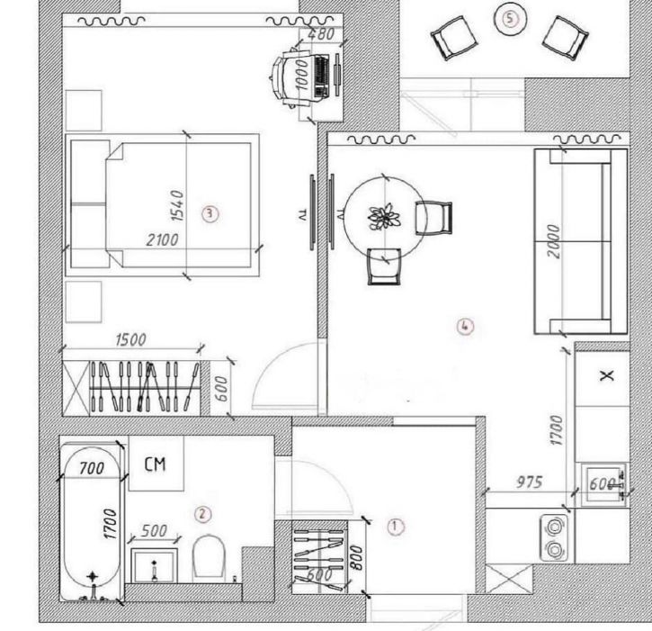2-комн квартира Квартал Стрижи, 14