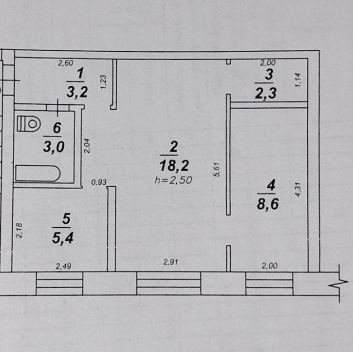 2-комн квартира 8-й квартал, 7