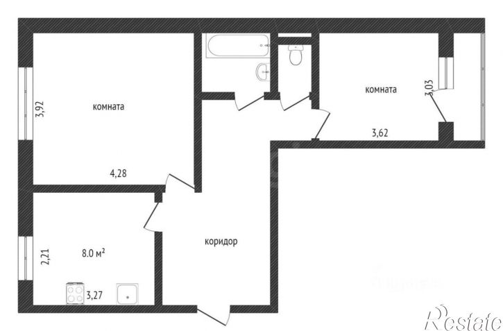 2-комн квартира улица Героев Труда, 49,  д. 49