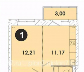 1-комн, 37 кв м, этаж 5/5 посёлок Дзержинск