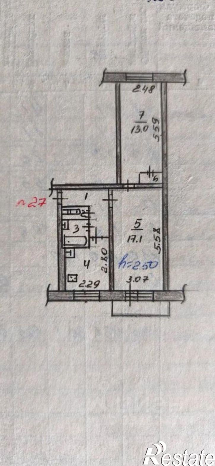 2-комн квартира ул Героев Труда, 17,  д. 17