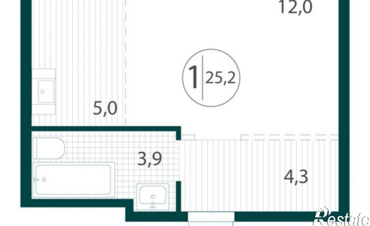 1-комн квартира в новом доме Иркутск, ЖК НовоМир