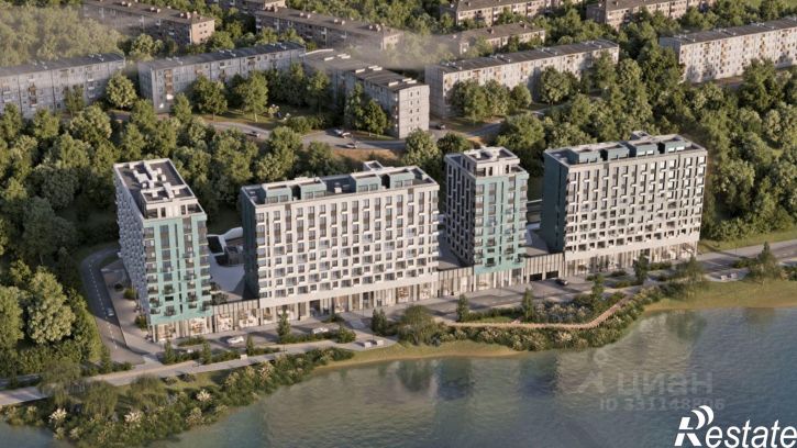 1-комн квартира в новом доме Верхняя набережная, 131