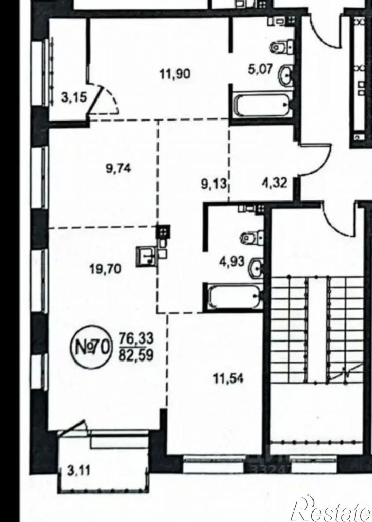 3-комн квартира Иркутск, улица Эдуарда Дьяконова, 8