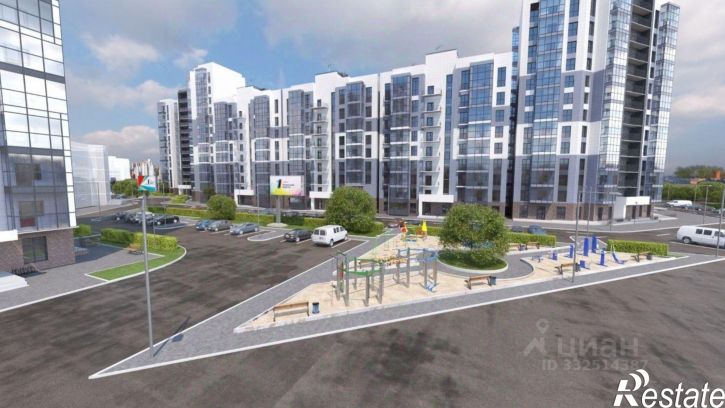 1-комн квартира в новом доме улица Томсона
