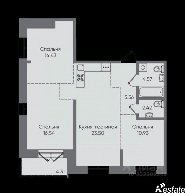 4-комн квартира Иркутск, Свердловский район