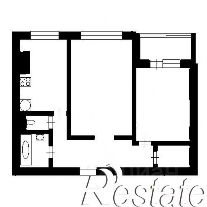2-комн квартира проспект Мира, 42,  д. 42
